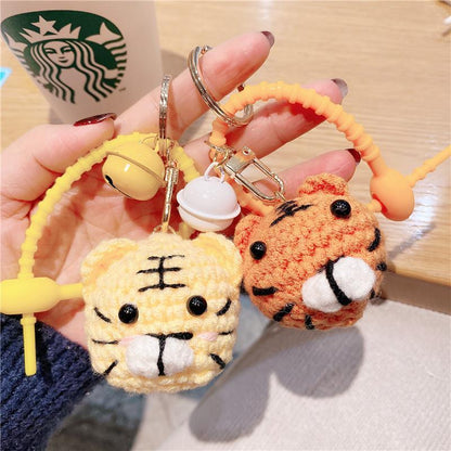 Internet Celebrity Ins Lamb Black Cat Car Key Ring Handbag Pendant Hand Woven