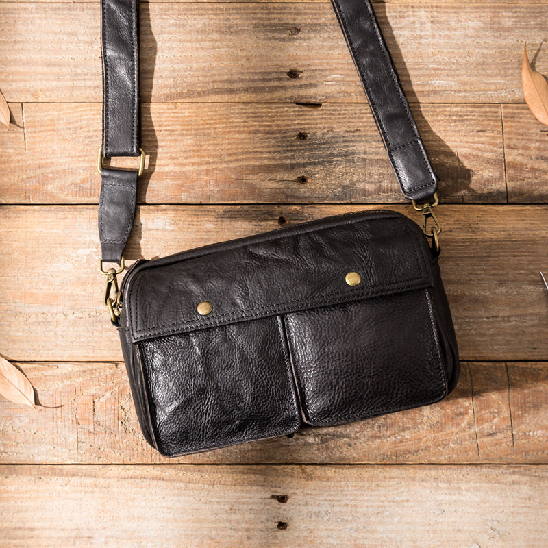 Sac à bandoulière pour homme, style décontracté, style coréen