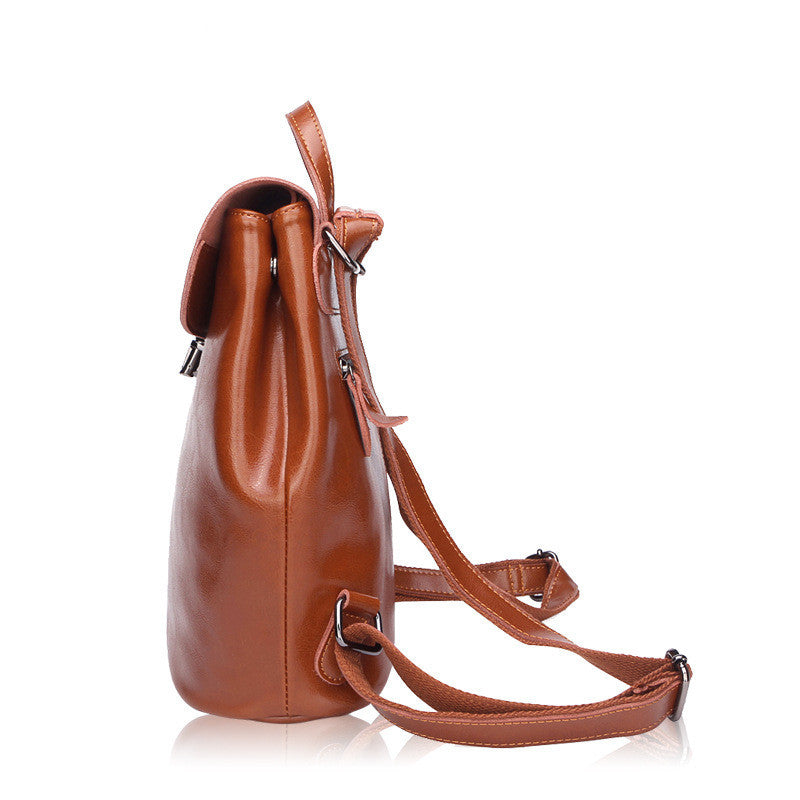 Mochila de cuero para mujer, bolso bandolera, cartera, bolso de hombro, bolso de maquillaje