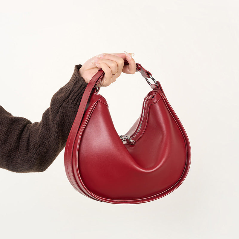 Sac à bandoulière Selenodont en cuir véritable à design spécial, assorti à tout