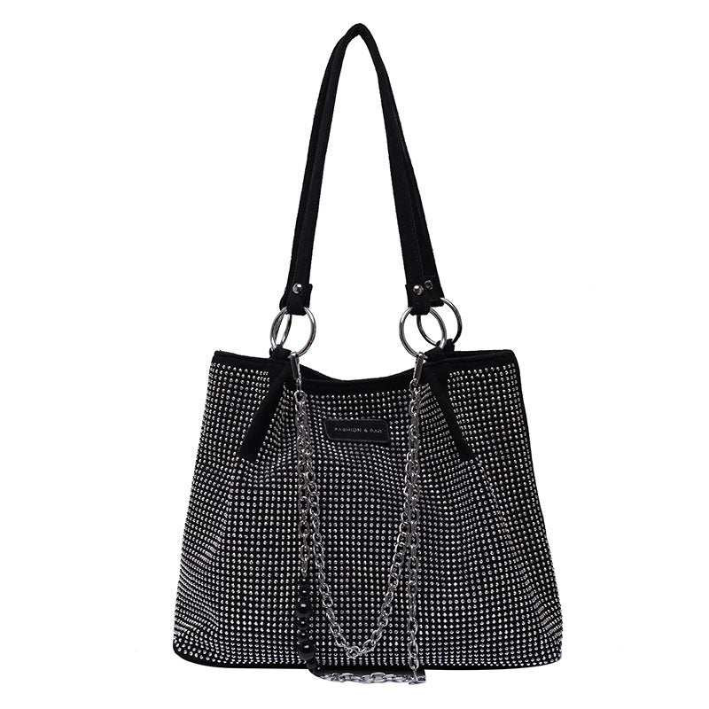 Sac à bandoulière tendance pour femme avec texture en diamant