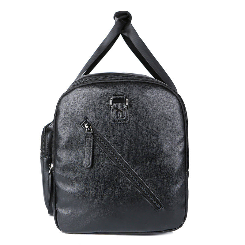 Bolso de viaje retro de cuero PU de gran capacidad para hombres