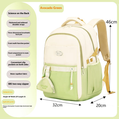 Student Backpack Burden Reduction Large Capacity Spine Protection