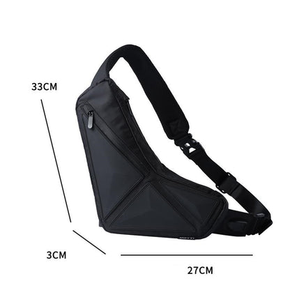 Sac de poitrine à bandoulière imperméable de sport pour hommes