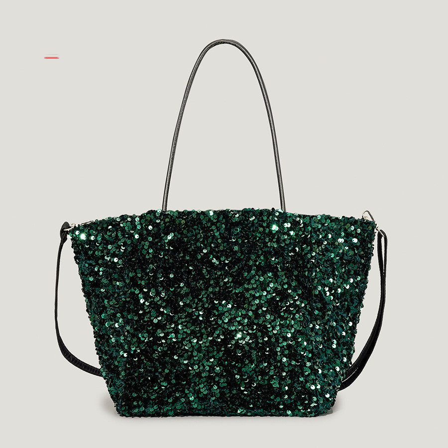 Sac fourre-tout à paillettes super flash pour femme automne et hiver