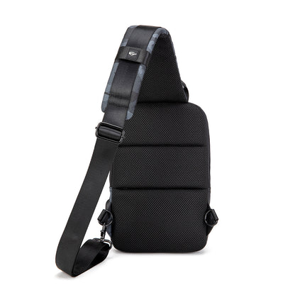 Bolso bandolera de viaje impermeable y recargable por USB para negocios