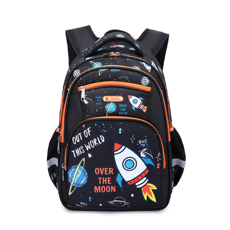 Primary School Boys Large Capacity Children's Backpack Space Schoolbag