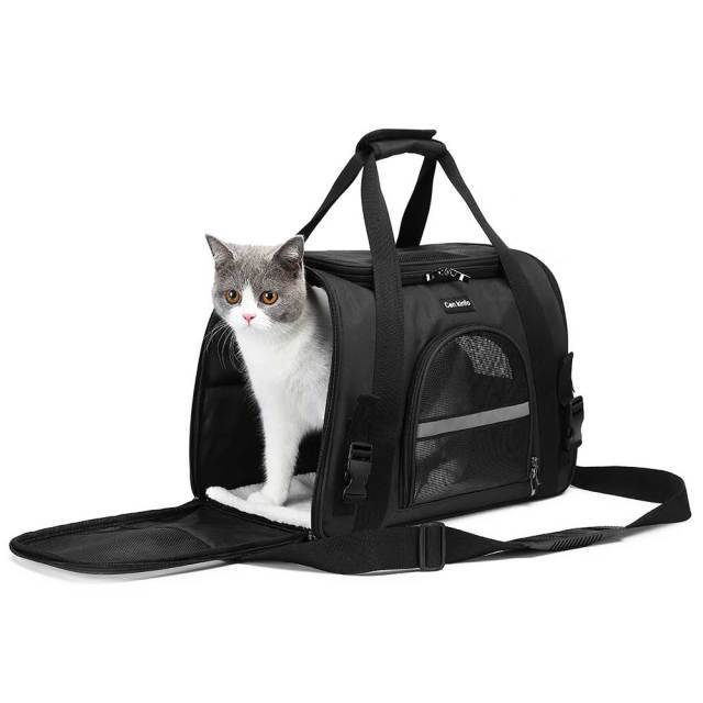 Transportín para gatos, suave, para perros, plegable, portátil, para mascotas