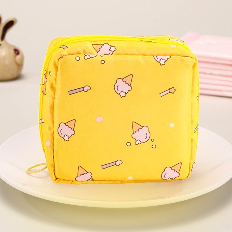 Cute Girl Sanitary Pad Storage Bag