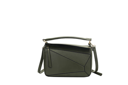 Contrast Color Geometric Shoulder Bag For Women