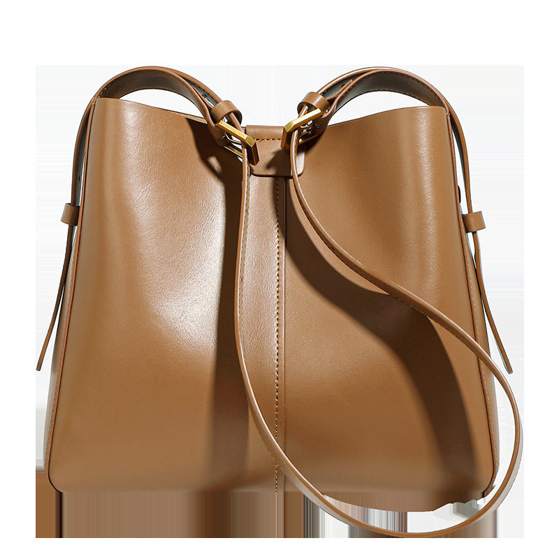 New Spring Bucket Bag Soft Leather