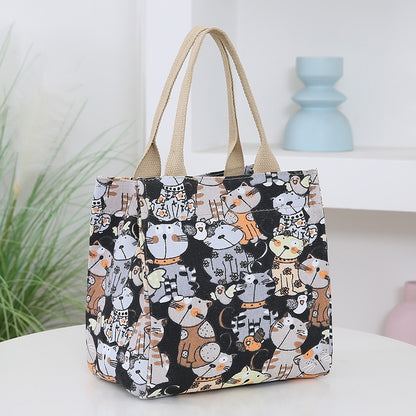 Sac à main portable de grande capacité pour femme avec motif dessin animé