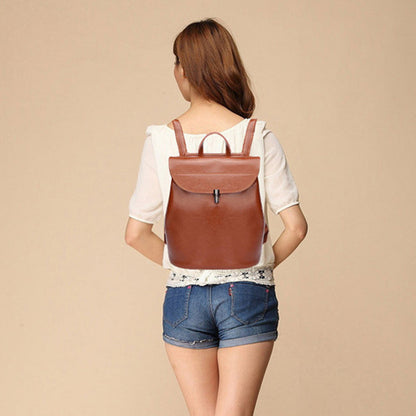 Mochila de cuero para mujer, bolso bandolera, cartera, bolso de hombro, bolso de maquillaje