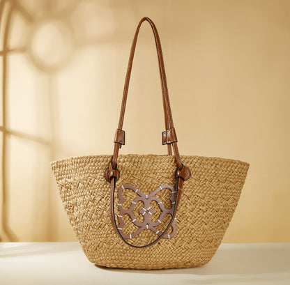 Large Capacity Mummy Woven Straw Bag