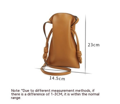 Sac à main en cuir véritable pour femme, mini-portable et porte-bonheur, style coréen, nouvelle collection été