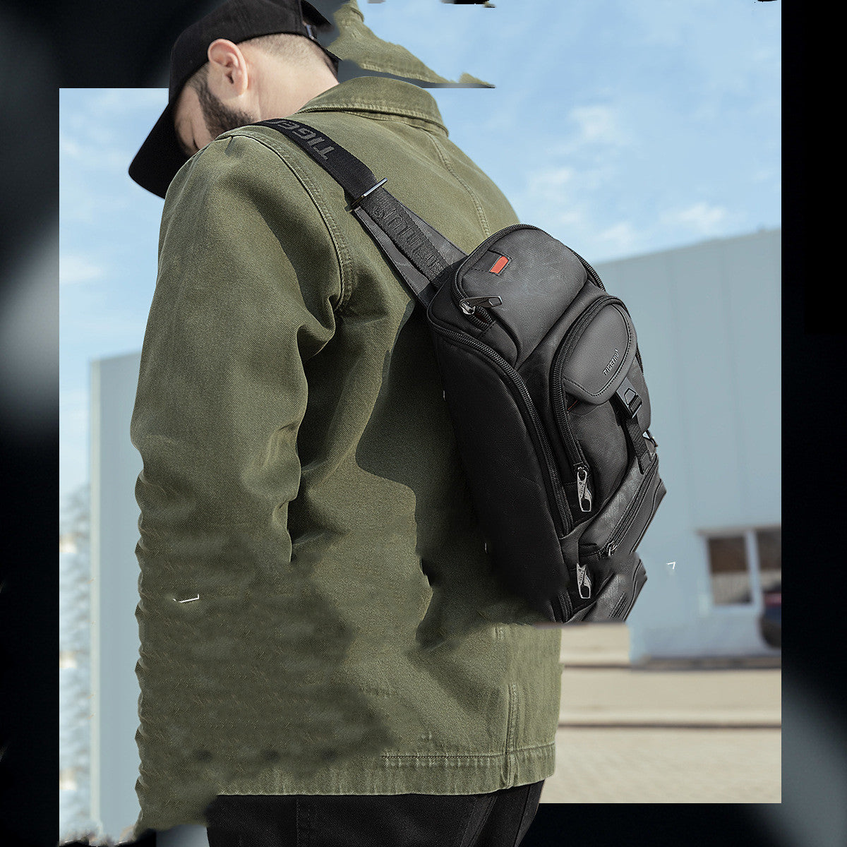 Sac à bandoulière tactique imperméable pour homme