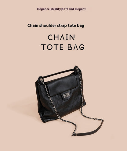 Sac à bandoulière polyvalent de grande capacité pour femme en cuir de vachette de première couche