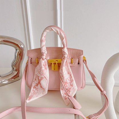 Sakura Pattern Vintage Platinum Crossbody Bag