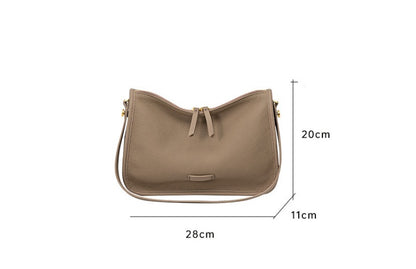 Bolso de mano informal de moda para debajo del brazo, nuevo de cuero genuino