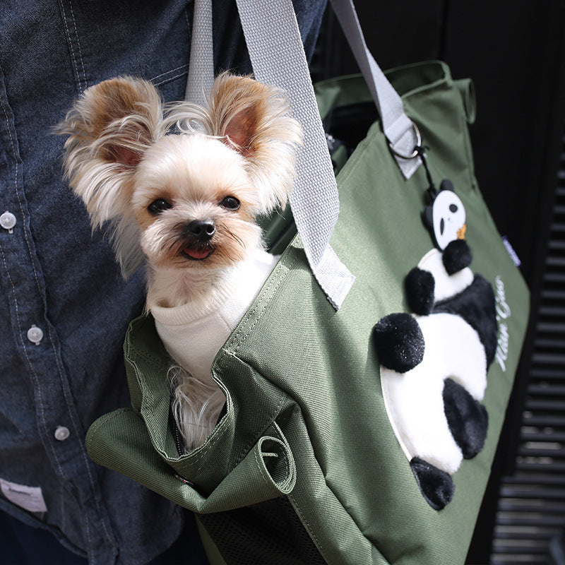 Sac de sortie pour chat Pingouin Sac à bandoulière simple Portable Grande capacité