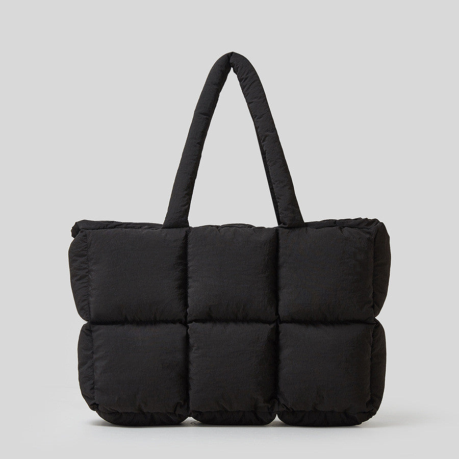 Sac à main en duvet souple pour femme, sacs en coton remplis de coton