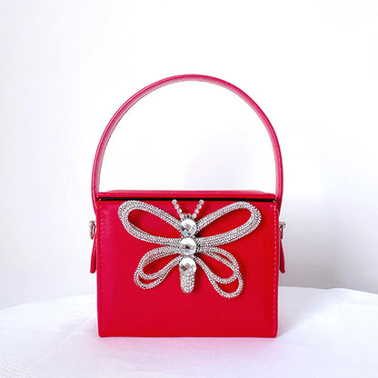 Bolso bandolera de mano con diseño de mariposa para mujer