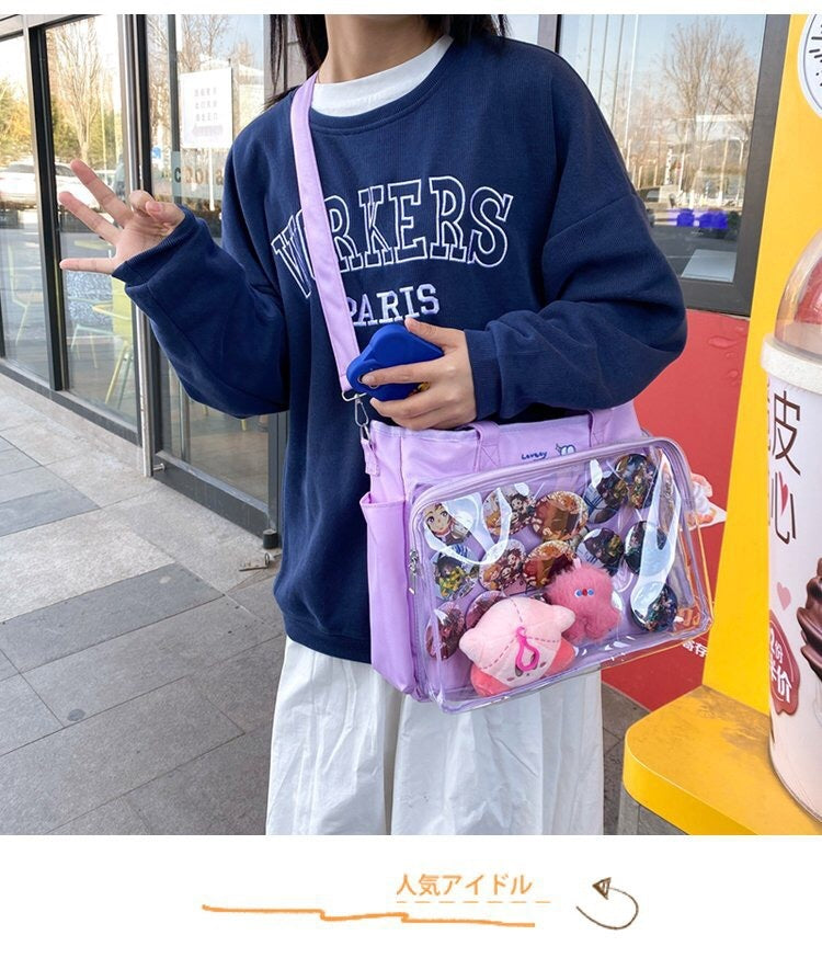 Sac à main japonais mignon à bandoulière de grande capacité Jk