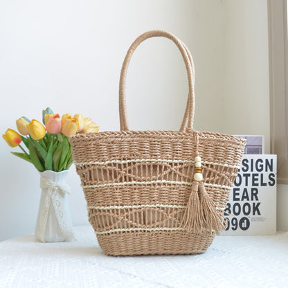 New Paper String Hand-woven Straw Bag