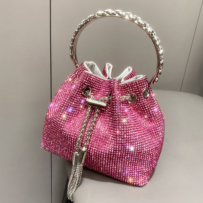 Sac à main européen et américain en diamant brillant pour femme