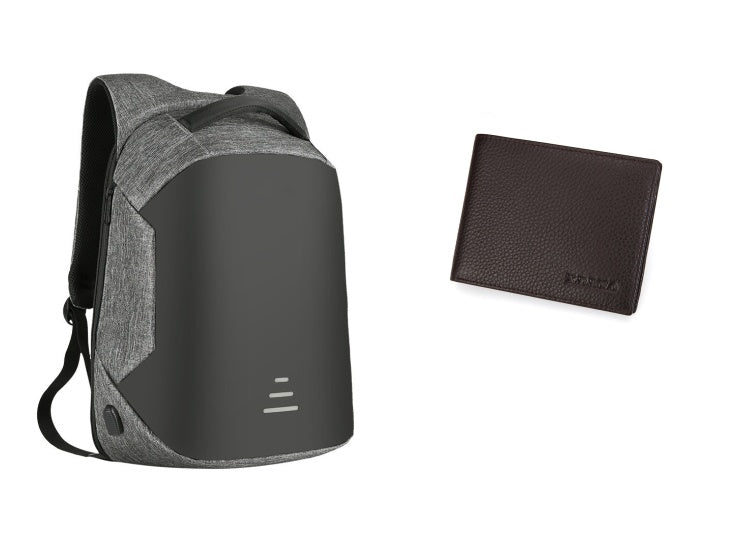 Full Anti-theft Backpack USB Charging Business Pack