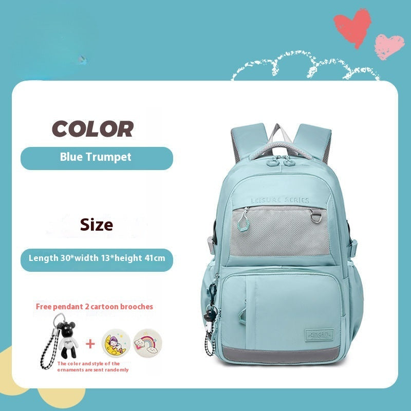 Simple Commute Schoolbag Women's Waterproof Backpack Campus