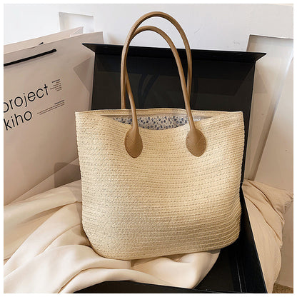 Woven Tote Seaside Vacation Style Beach Bag