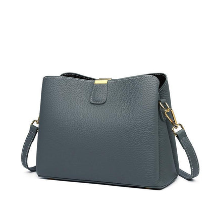 Large Capacity First Layer Leather Crossbody Bag