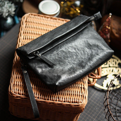 Men's Leather Mini Diagonal Bag