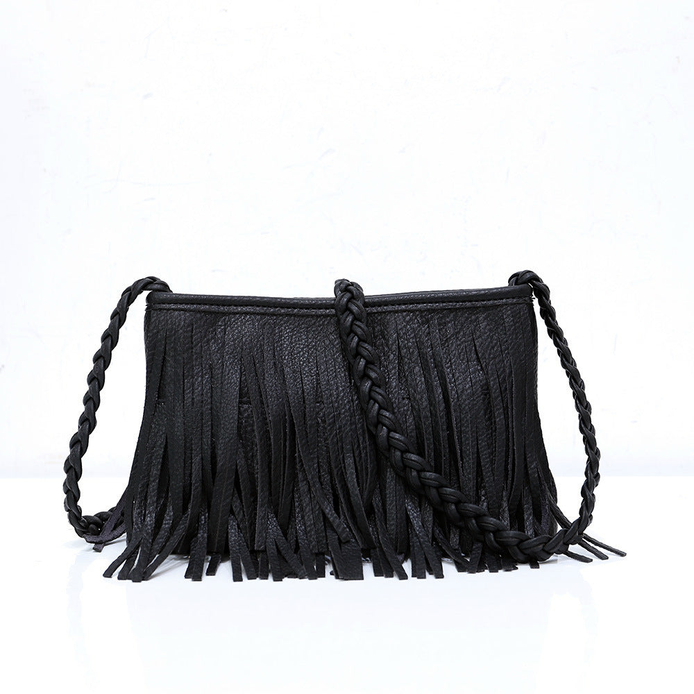 Hand-woven Tassel Bag Shoulder Crossbody Bag