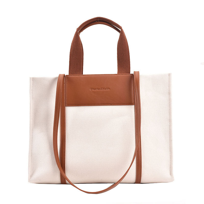 New Shopping Simple Canvas Shoulder Bag